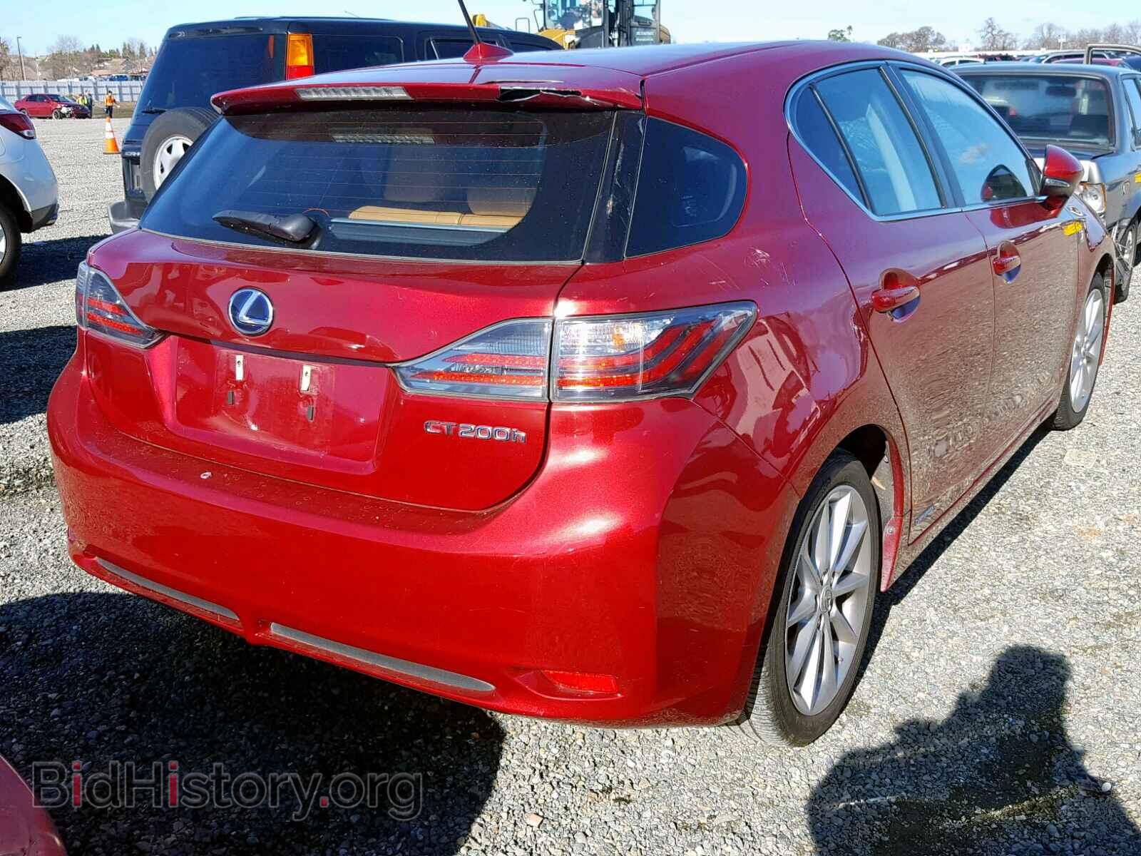 2011 LEXUS CT 200 - VIN: JTHKD5BH2B2013092 - Фото 4
