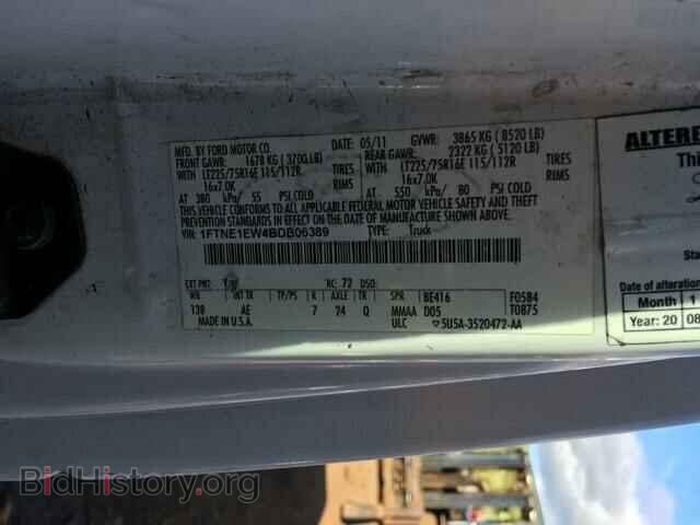 2011 FORD ECONOLINE - VIN: 1FTNE1EW4BDB06389 - Photo 10