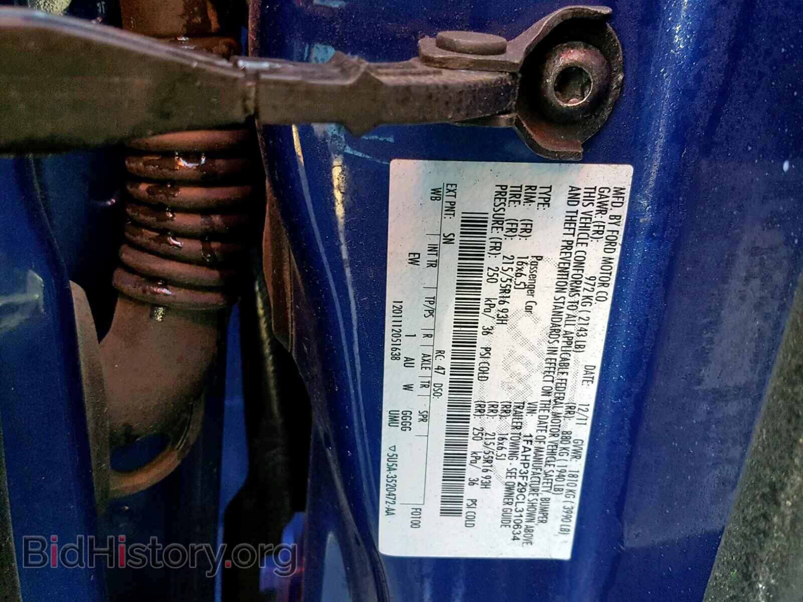 2012 FORD FOCUS SE - VIN: 1FAHP3F29CL310634 - Фото 10