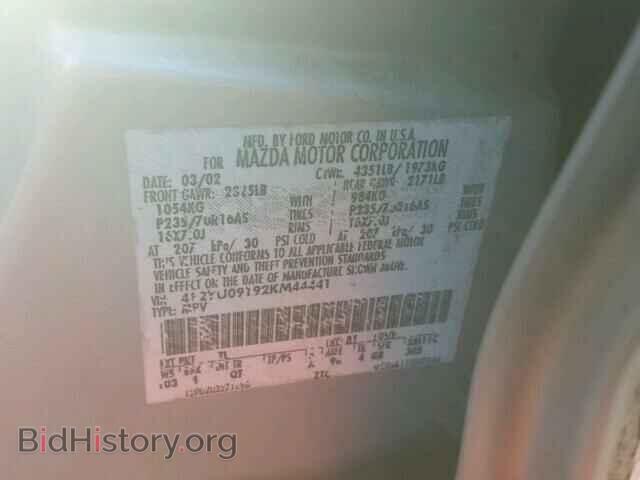 2002 MAZDA TRIBUTE - VIN: 4F2YU09192KM44441 - Фото 10