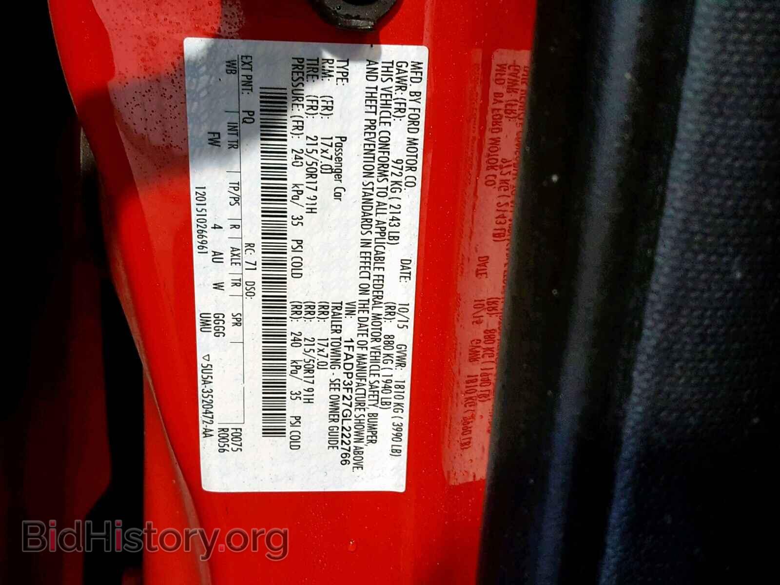 2016 FORD FOCUS SE - VIN: 1FADP3F27GL222766 - Фото 10