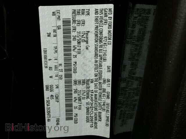 2012 FORD FOCUS - VIN: 1FAHP3H21CL209715 - Photo 10