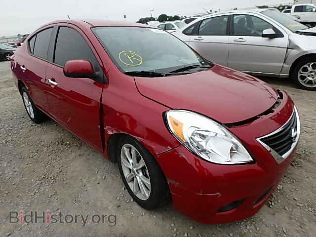 2014 Nissan VERSA Versa S/S (VIN 3N1CN7AP5EL851713) — фото 1 из 10, Copart, повреждение: передняя часть