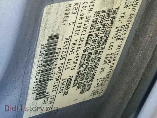 2008 NISSAN VERSA - VIN: 3N1BC13EX8L459275 - Фото 10