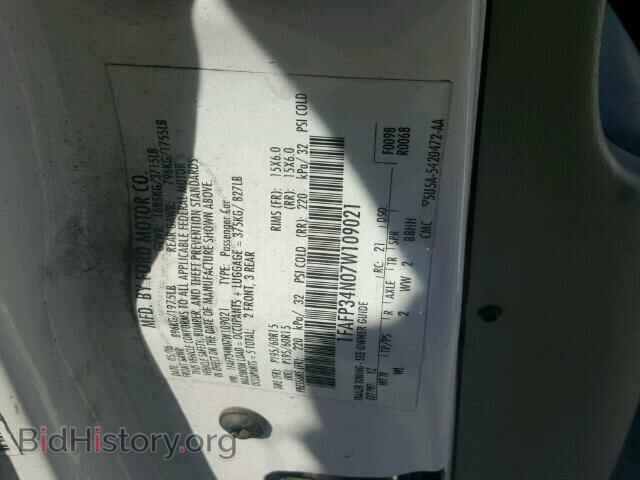 2007 FORD FOCUS - VIN: 1FAFP34N07W109021 - Фото 10