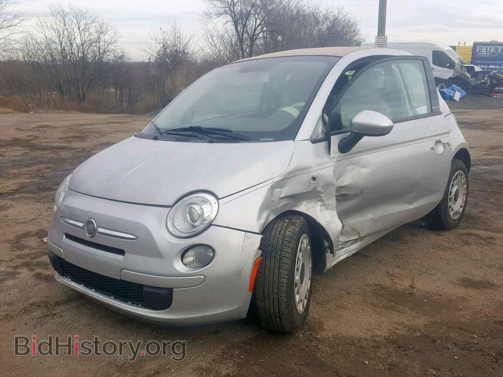 2012 FIAT 500 - VIN: 3C3CFFDR7CT108747 - Фото 2