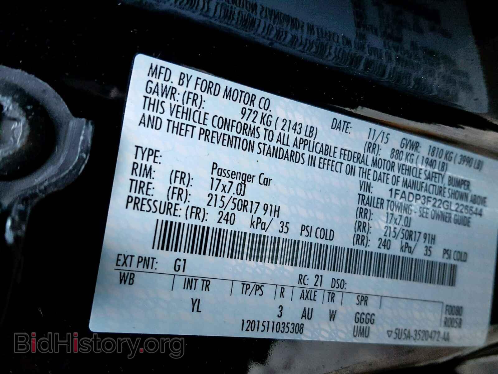 2016 FORD FOCUS SE - VIN: 1FADP3F22GL226644 - Фото 10