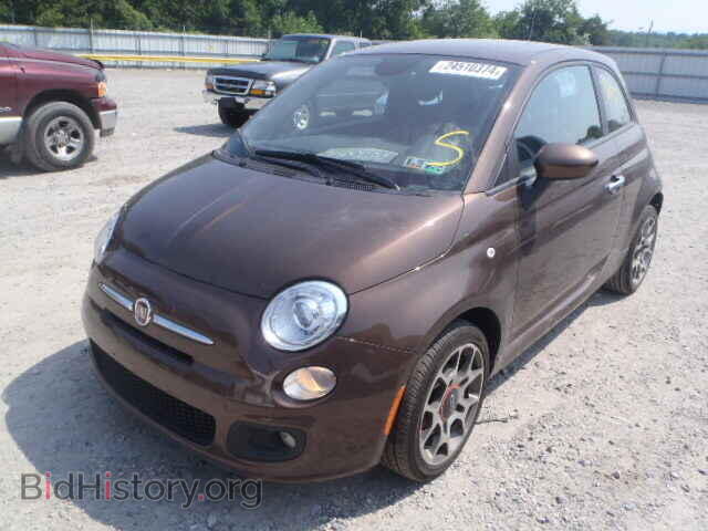 2013 FIAT 500 - VIN: 3C3CFFBR5DT666018 - Фото 2