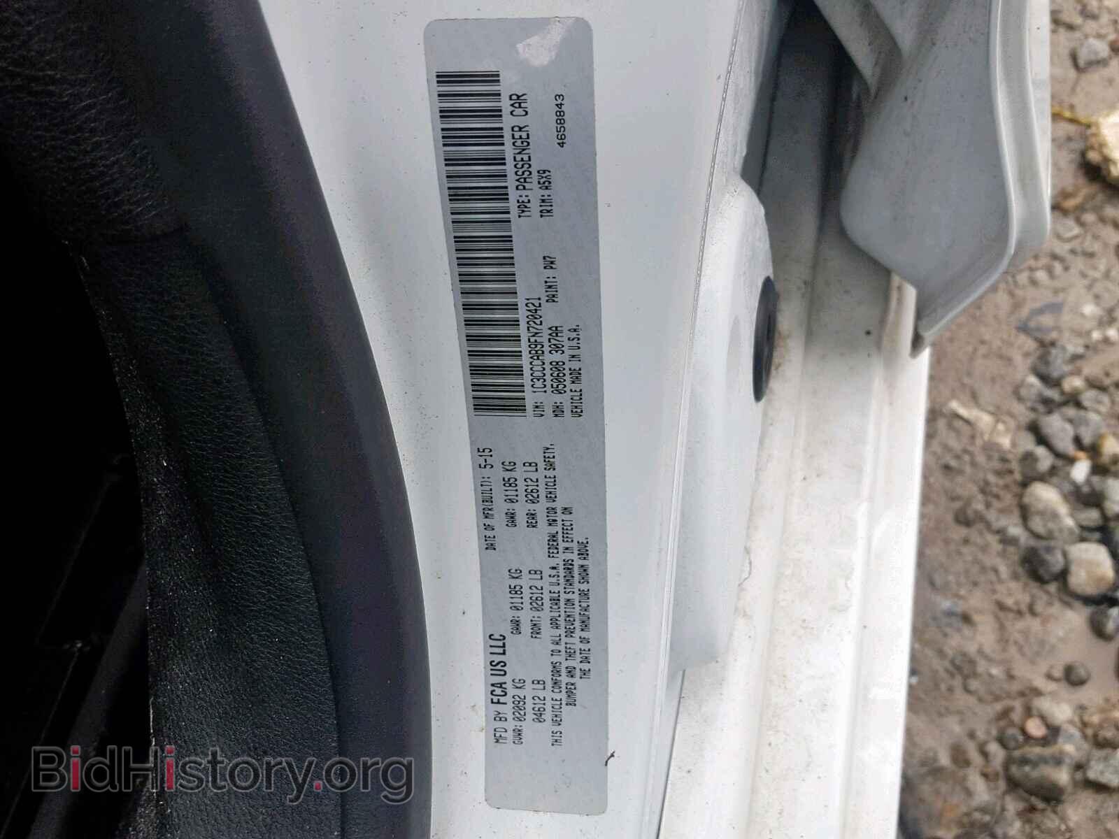 2015 CHRYSLER 200 - VIN: 1C3CCCAB9FN720421 - Фото 10
