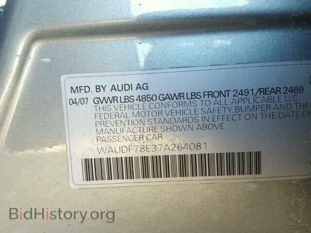 2007 AUDI A4 - VIN: WAUDF78E37A264081 - Photo 10