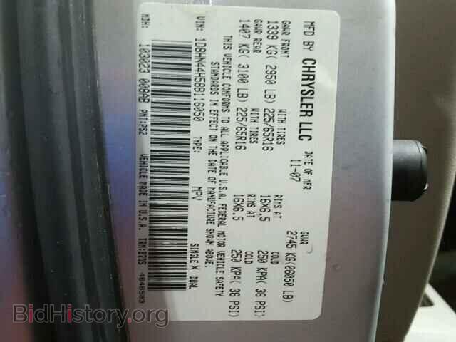 2008 DODGE CARAVAN - VIN: 1D8HN44H58B116050 - Фото 10