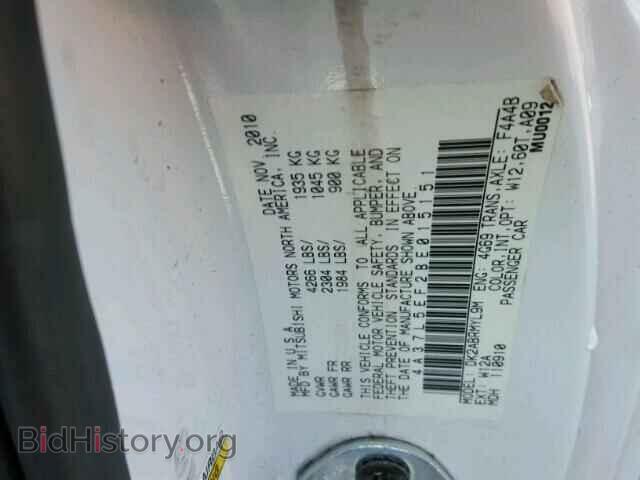 2011 MITSUBISHI ECLIPSE - VIN: 4A37L5EF2BE015151 - Фото 10