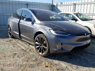 2018 Tesla MODEL X, серый — VIN 5YJXCAE27JF088344, Copart