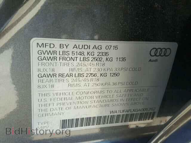 2016 AUDI A4 - VIN: WA1UFAFLXGA005762 - Фото 10