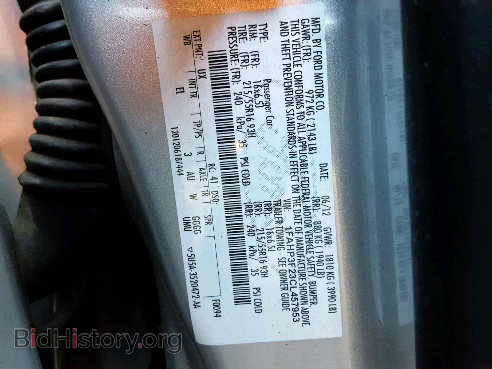 2012 FORD FOCUS SE - VIN: 1FAHP3F23CL457953 - Фото 10