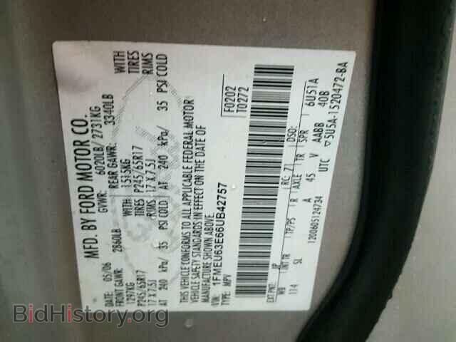 2006 FORD EXPLORER - VIN: 1FMEU63E66UB42757 - Photo 10