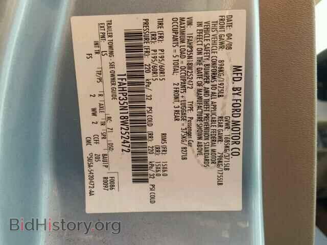2008 FORD FOCUS - VIN: 1FAHP35N18W252472 - Фото 10