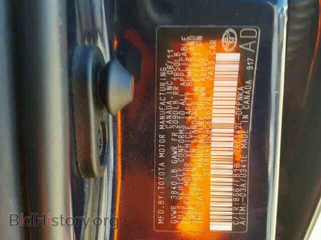 2011 TOYOTA COROLLA - VIN: 2T1BU4EE2BC666276 - Фото 10