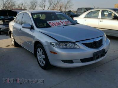 2005 Mazda 6 6 I, серебристый — VIN 1YVFP80C855M33133, Copart