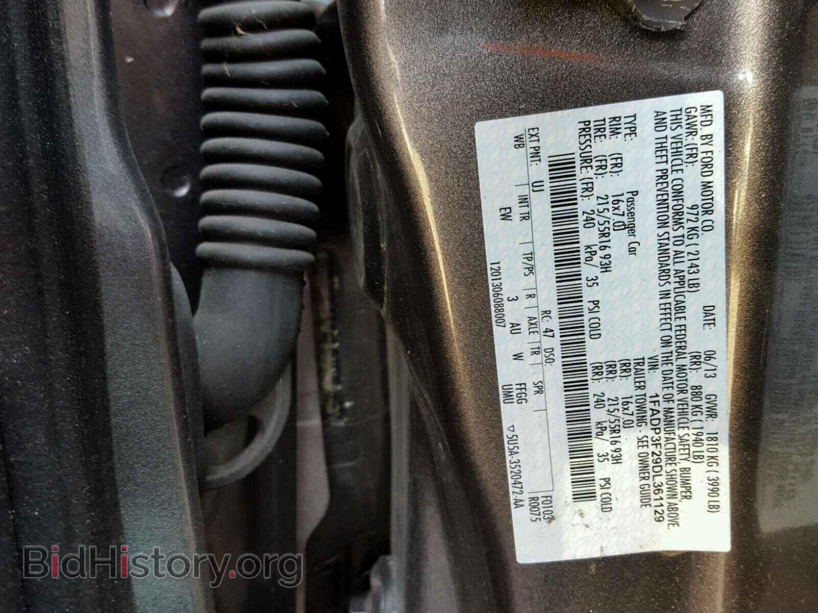 2013 FORD FOCUS - VIN: 1FADP3F29DL361129 - Photo 10