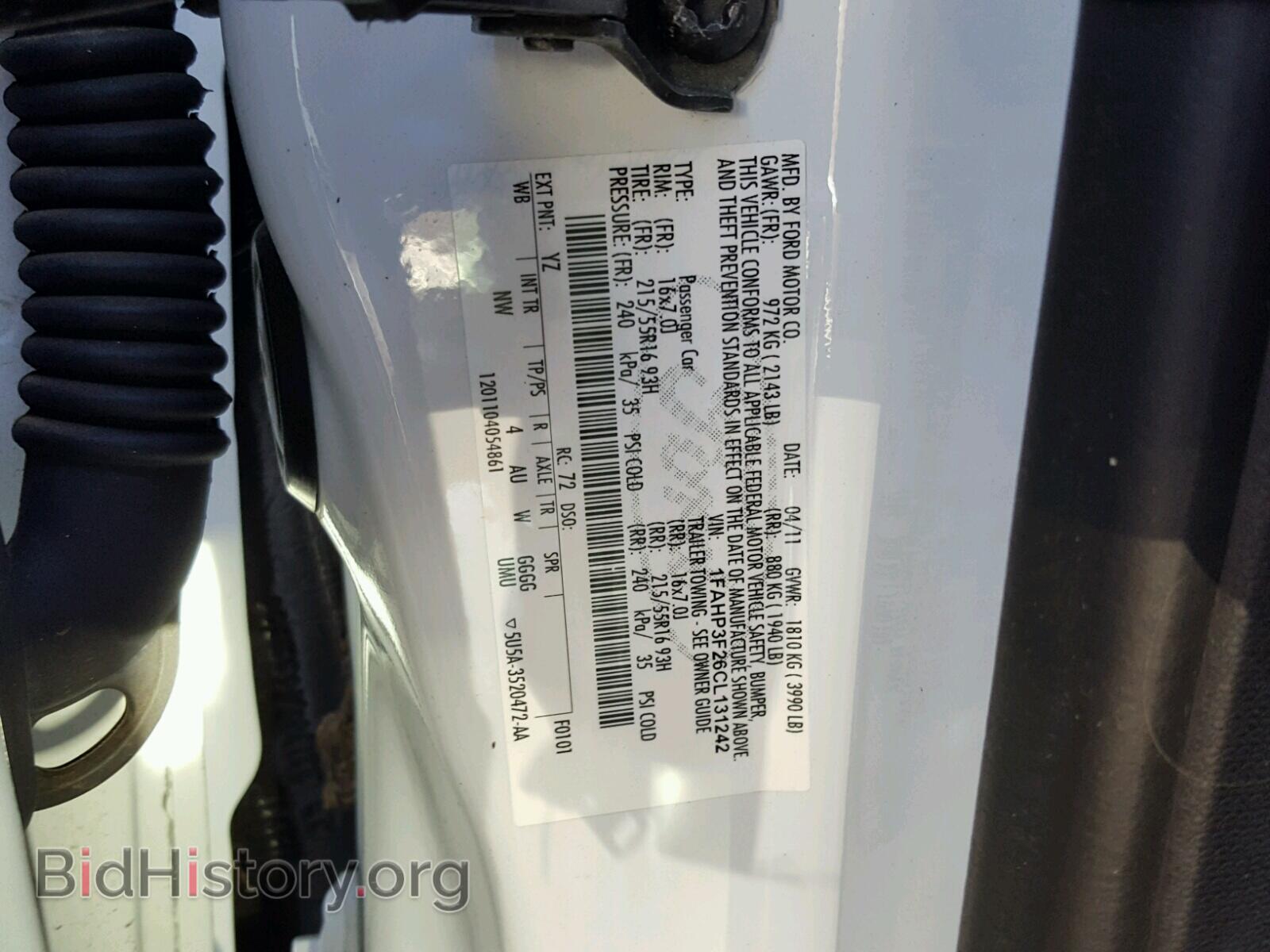 2012 FORD FOCUS - VIN: 1FAHP3F26CL131242 - Фото 10