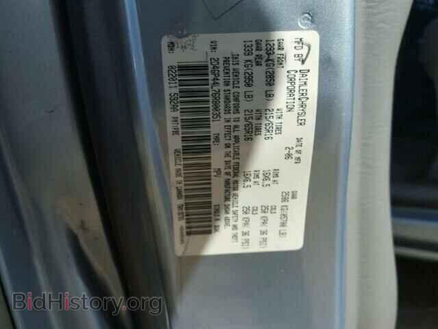 2006 DODGE CARAVAN - VIN: 2D4GP44L76R800351 - Фото 10