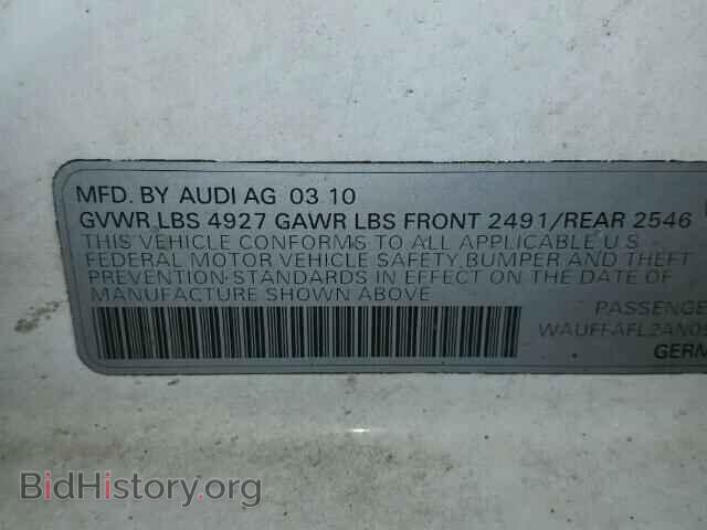 2010 AUDI A4 - VIN: WAUFFAFL2AN053946 - Фото 10