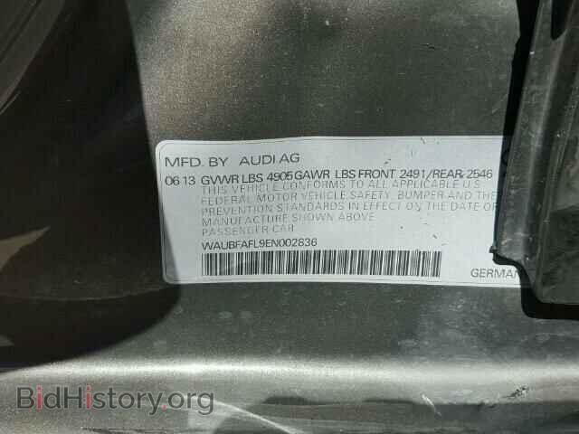 2014 AUDI A4 - VIN: WAUBFAFL9EN002836 - Фото 10