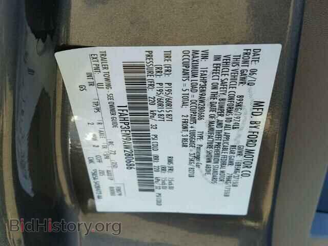 2010 FORD FOCUS - VIN: 1FAHP3EN9AW280686 - Фото 10