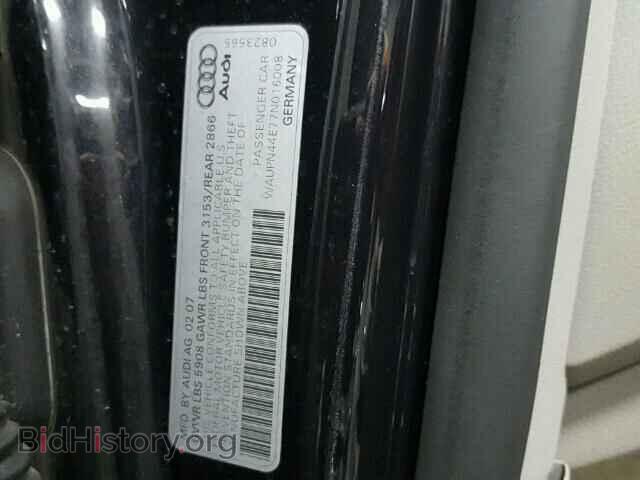 2007 AUDI S8 - VIN: WAUPN44E77N016008 - Фото 10