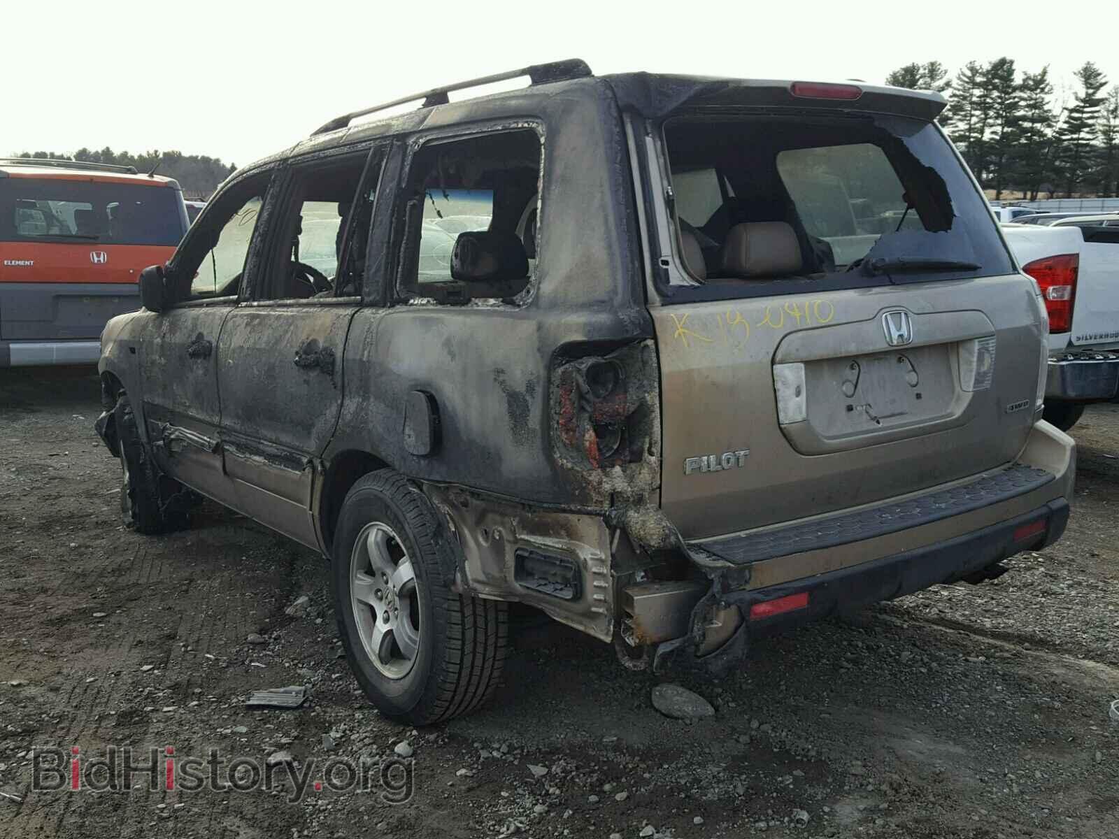 2006 HONDA PILOT - VIN: 2HKYF18596H500743 - Фото 3