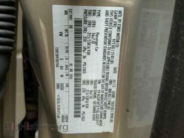 2016 FORD FOCUS - VIN: 1FADP3F21GL220317 - Photo 10