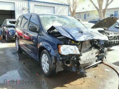 2014 Dodge CARAVAN Grand Cara, blue — VIN 2C4RDGBG2ER198964, Copart