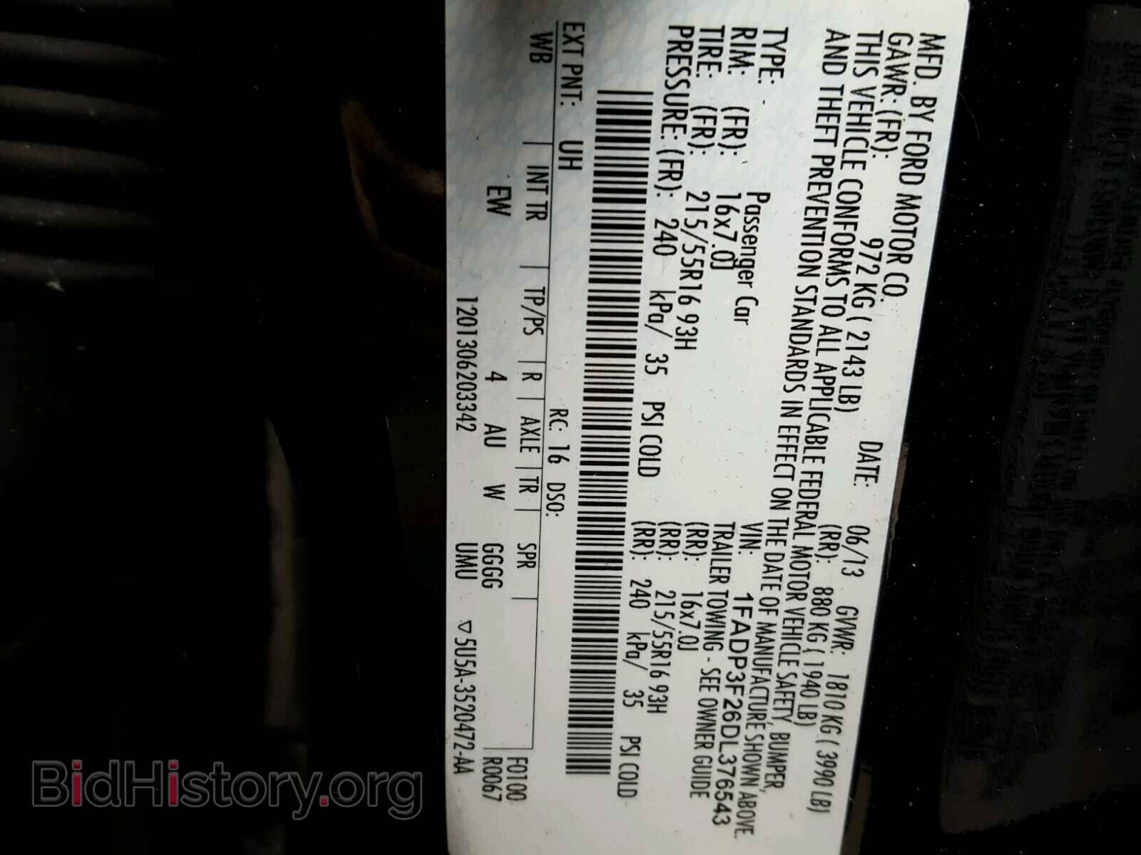 2013 FORD FOCUS - VIN: 1FADP3F26DL376543 - Photo 10