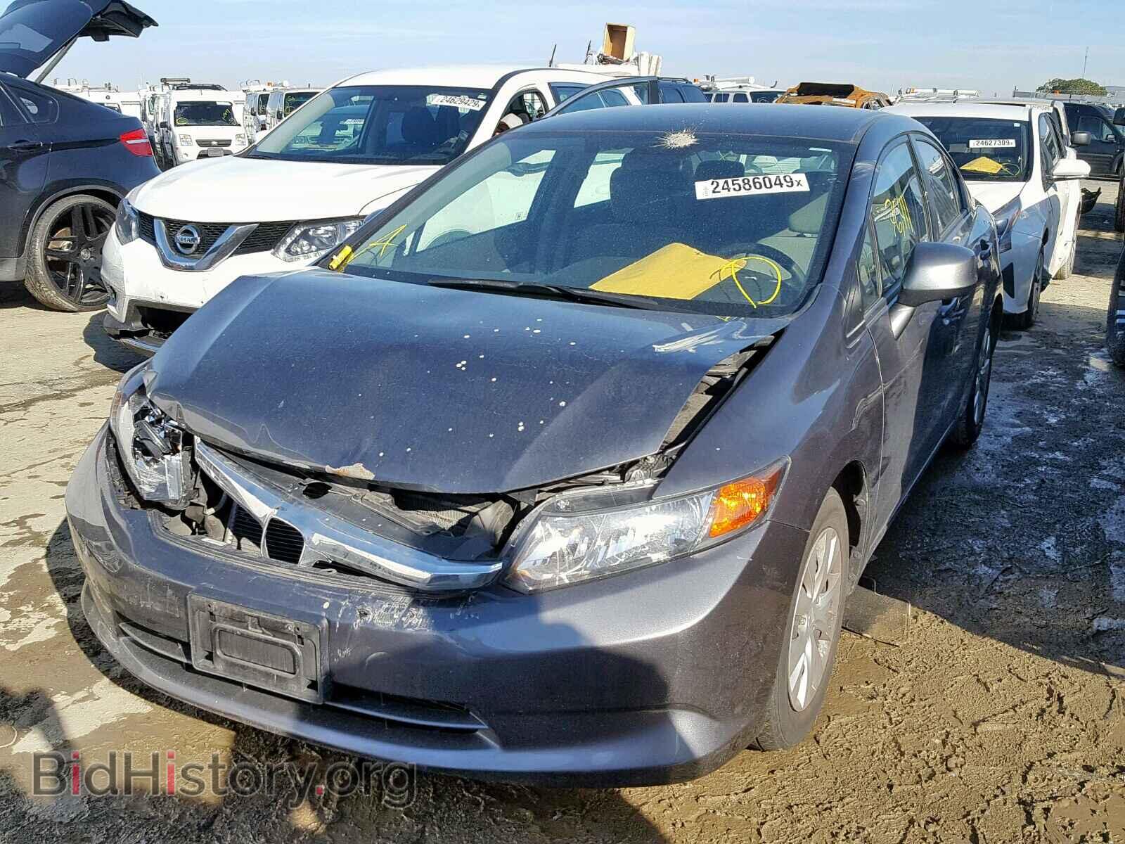 2012 HONDA CIVIC LX - VIN: 19XFB2F52CE072297 - Фото 2