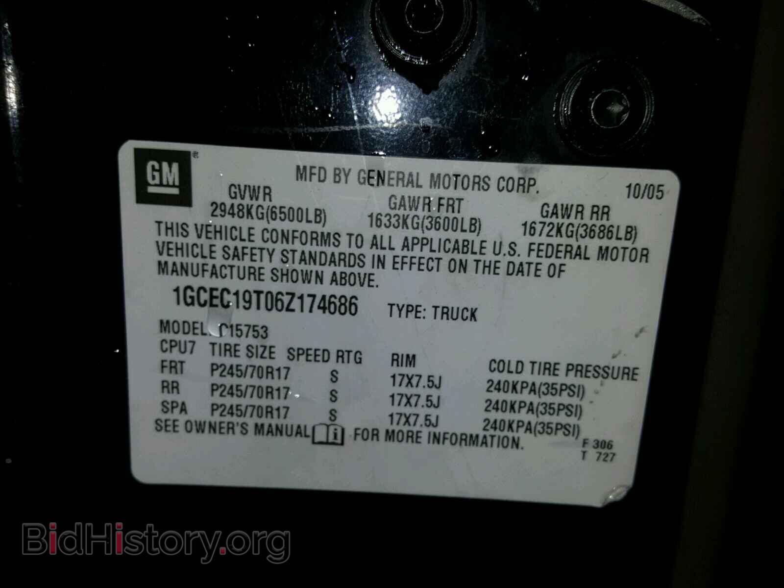2006 CHEVROLET SILVERADO - VIN: 1GCEC19T06Z174686 - Фото 10