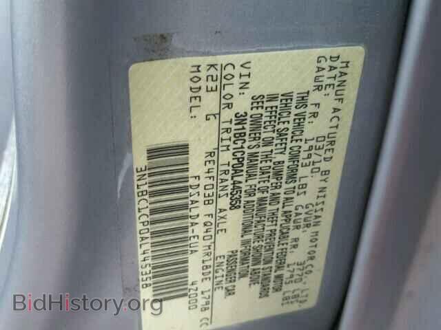2010 NISSAN VERSA - VIN: 3N1BC1CP0AL445358 - Фото 10