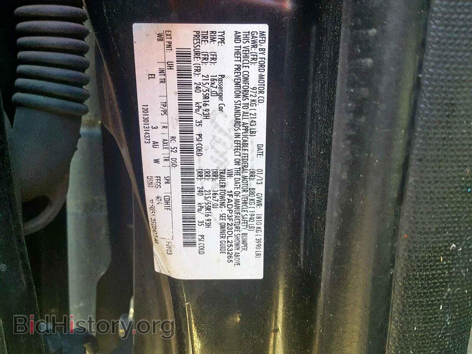2013 FORD FOCUS SE - VIN: 1FADP3F23DL253265 - Фото 10