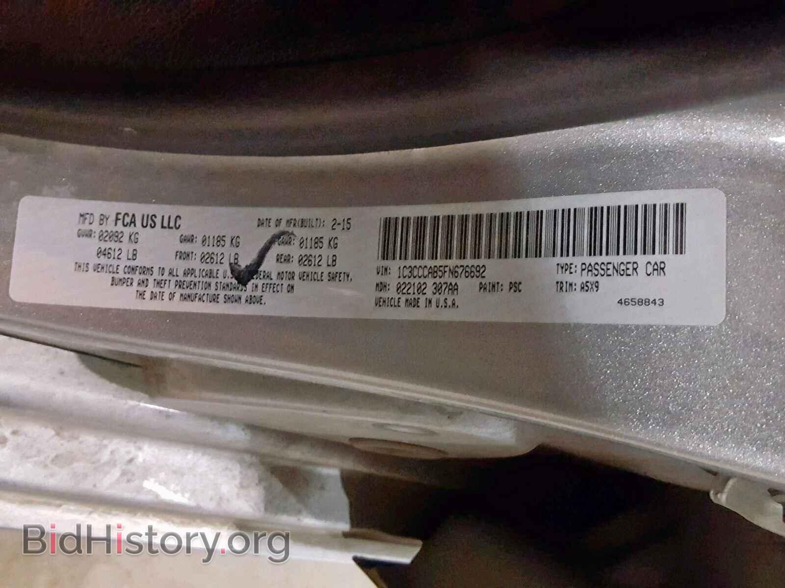 2015 CHRYSLER 200 - VIN: 1C3CCCAB5FN676692 - Photo 10
