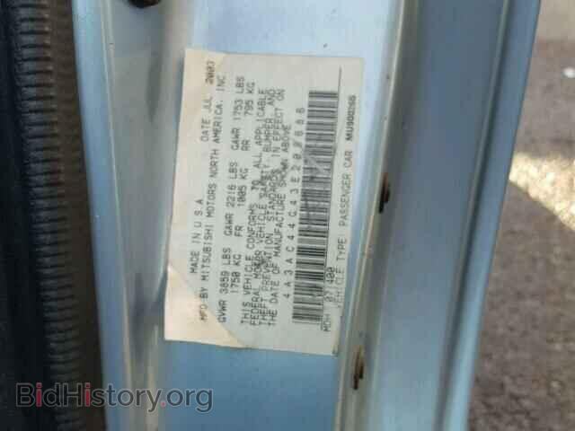 2003 MITSUBISHI ECLIPSE - VIN: 4A3AC44G43E208686 - Фото 10