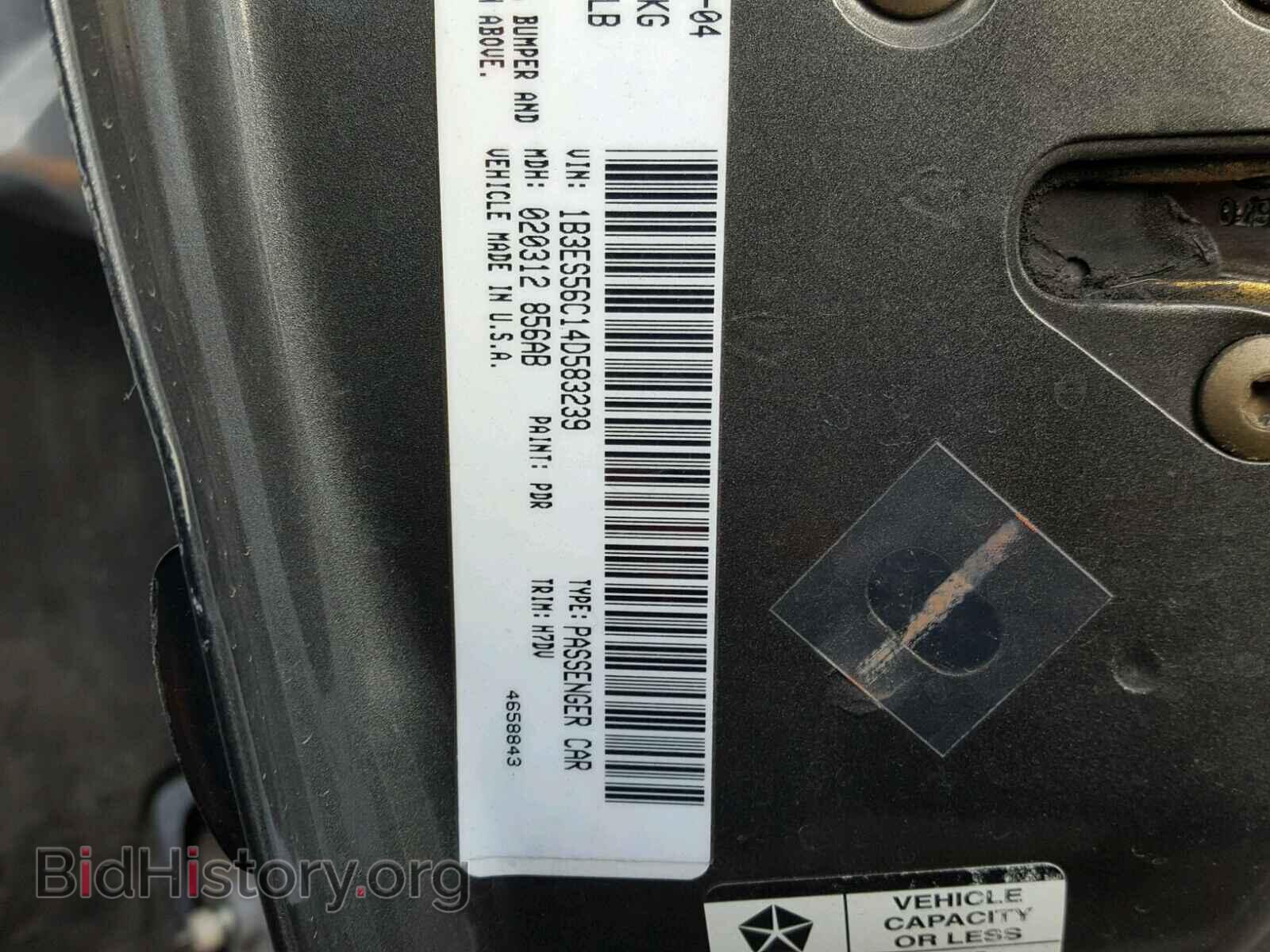 2004 DODGE NEON - VIN: 1B3ES56C14D583239 - Фото 10