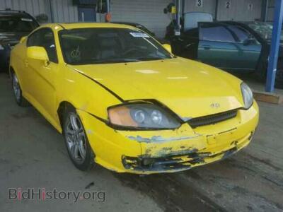 2005 Hyundai TIBURON Tiburon GT, yellow — VIN KMHHN65F05U182959, Copart