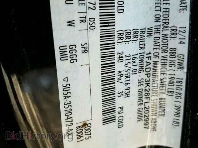 2015 FORD FOCUS - VIN: 1FADP3K28FL202997 - Фото 10