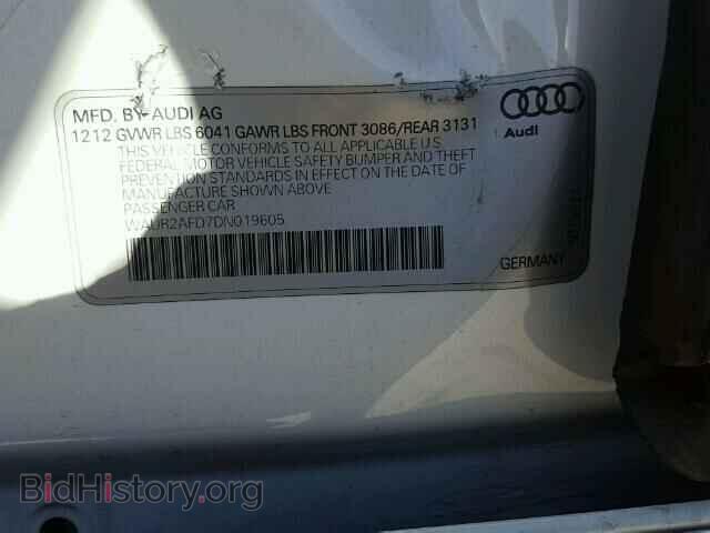 2013 AUDI A8 - VIN: WAUR2AFD7DN019605 - Фото 10