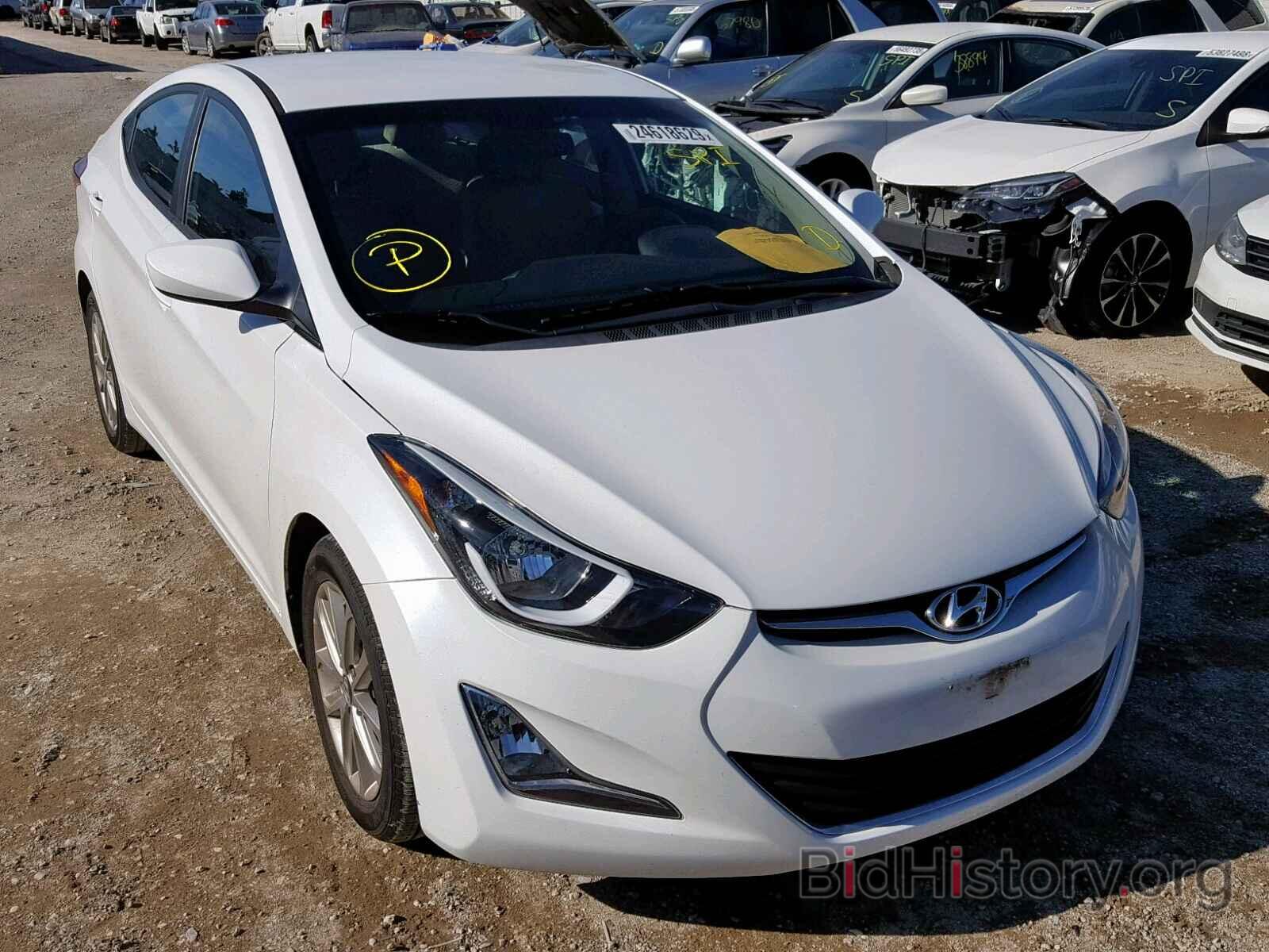 Photo 5NPDH4AE5GH709628 - HYUNDAI ELANTRA 2016