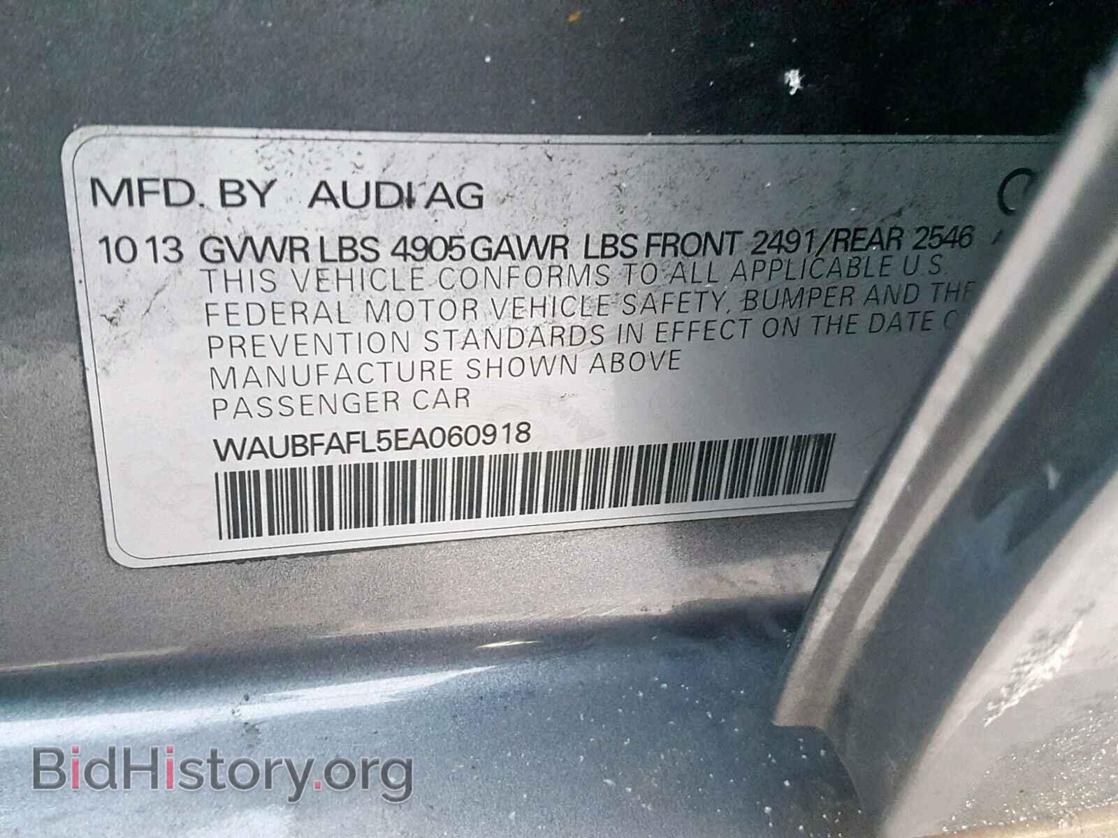 2014 AUDI A4 - VIN: WAUBFAFL5EA060918 - Photo 10