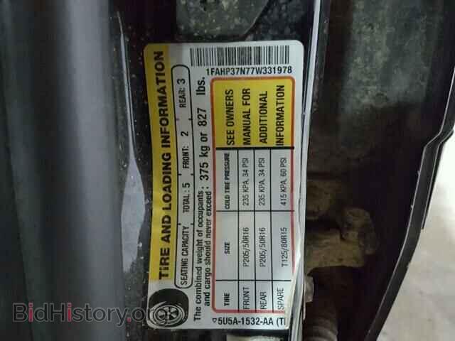 2007 FORD FOCUS - VIN: 1FAHP37N77W331978 - Фото 10