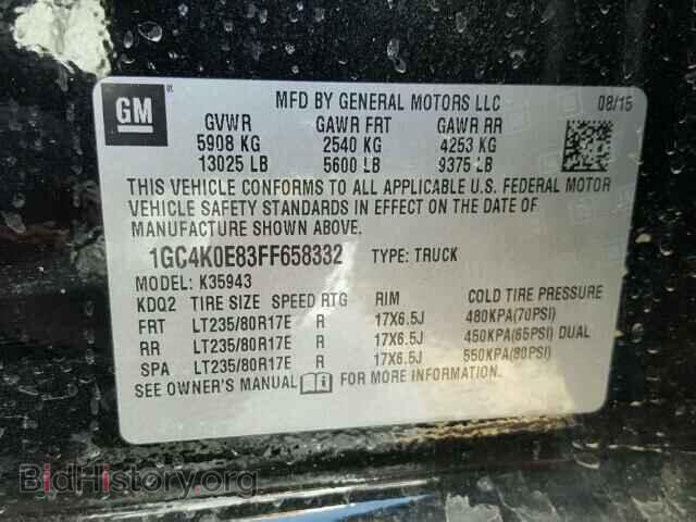2015 CHEVROLET SILVERADO - VIN: 1GC4K0E83FF658332 - Фото 10
