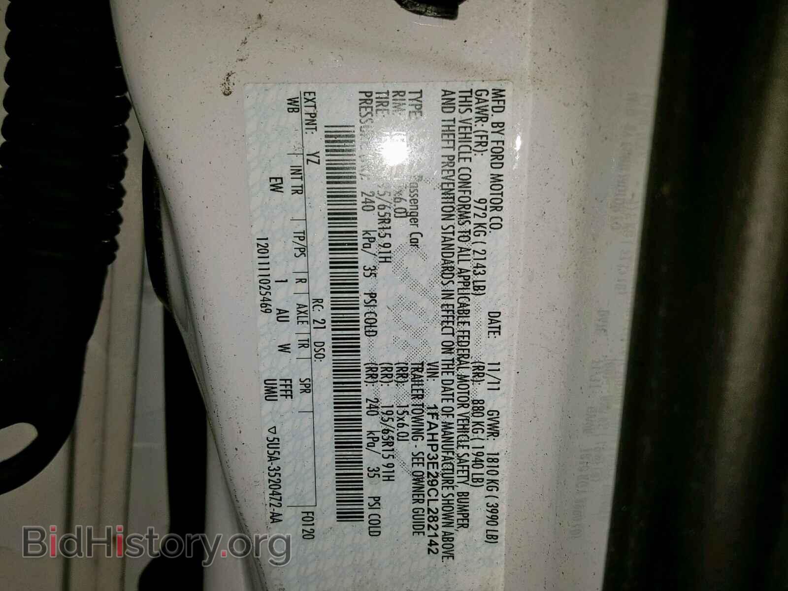 2012 FORD FOCUS - VIN: 1FAHP3E29CL282142 - Фото 10