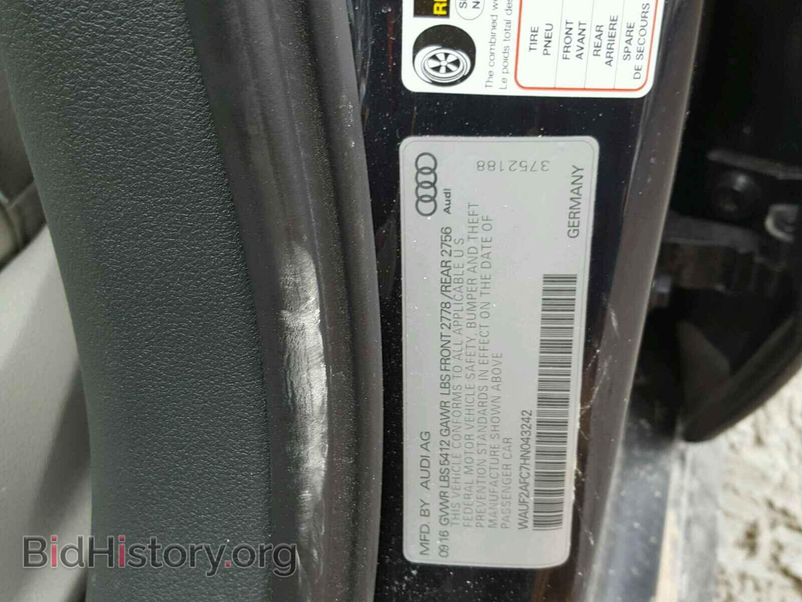 2017 AUDI A6 - VIN: WAUF2AFC7HN043242 - Фото 10